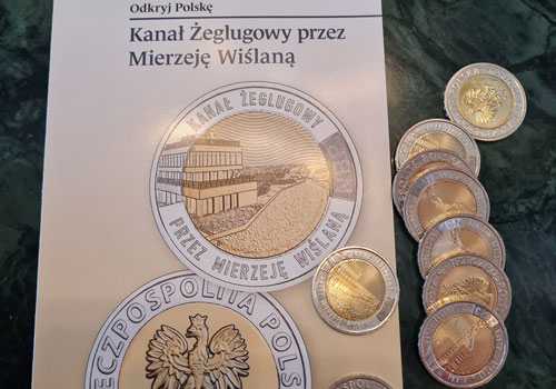 NBP wydał nową monetę 5zł, która upamiętni Przekop Mierzei Wiślanej